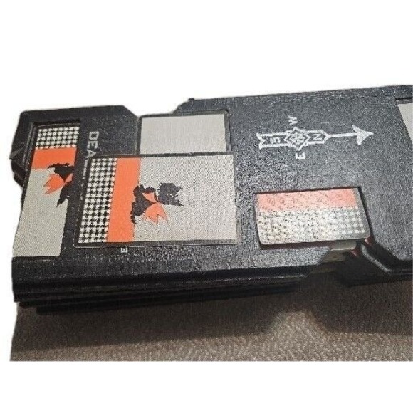 Vintage Bridge Board Complete Set Score Pencils Playing Cards Leather Card Box - Picture 4 of 12